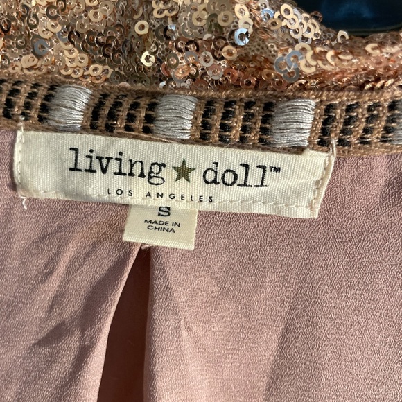 NEW Blush Sequins Blazer Jacket. Size Small. - Picture 5 of 7